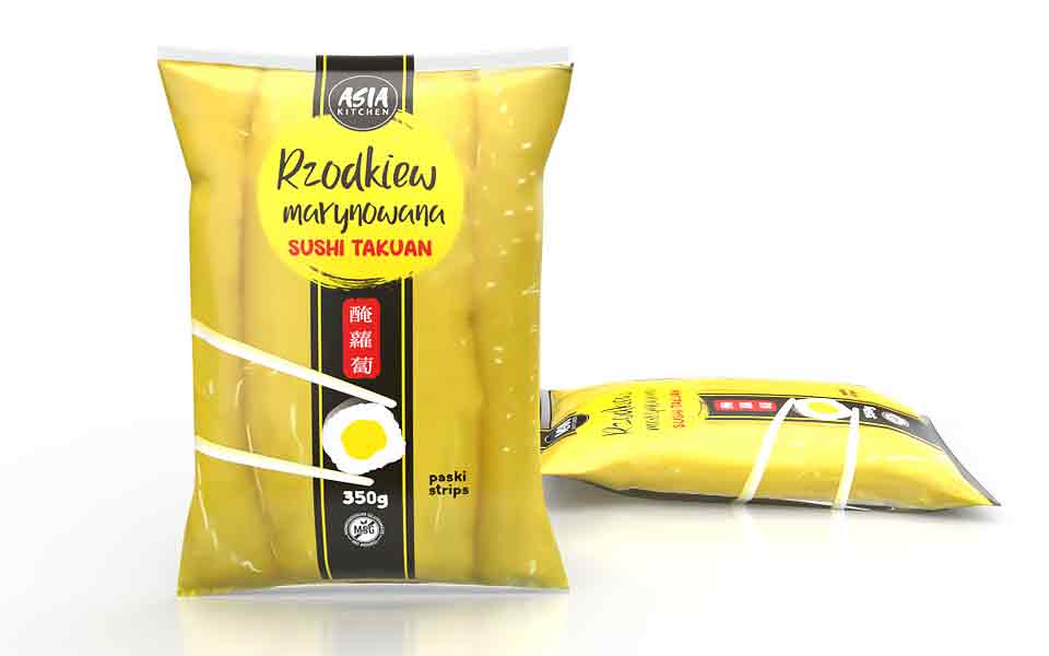 projektowanie graficzne opakowań - projekt opakowania dla rzodkiew marynowana.